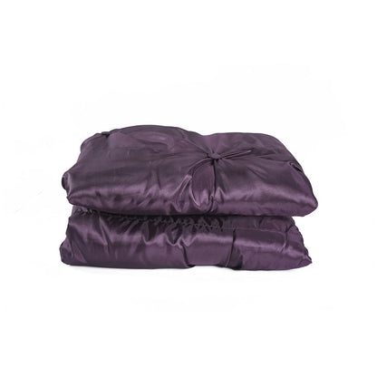 Buttoned Bedspread Plum 140x200cm