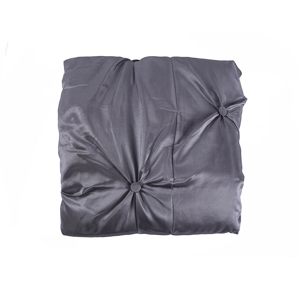 Buttoned Bedspread Charcoal 140X200Cm