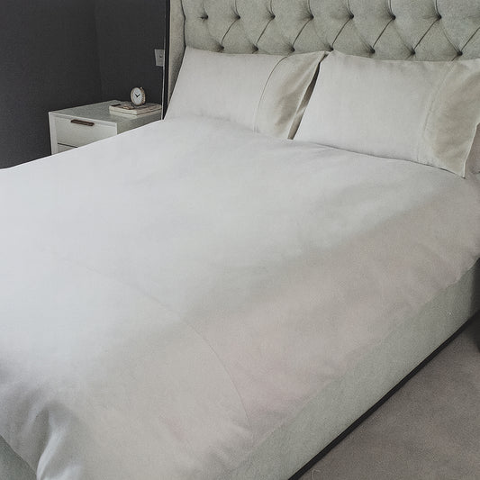 Natural Jacquard Dotted Duvet Set Double Size