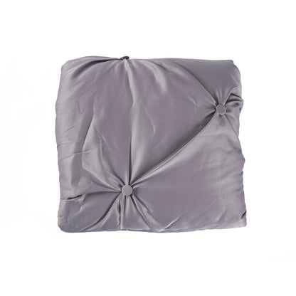 Buttoned Bedspread Silver Grey 140x200cm