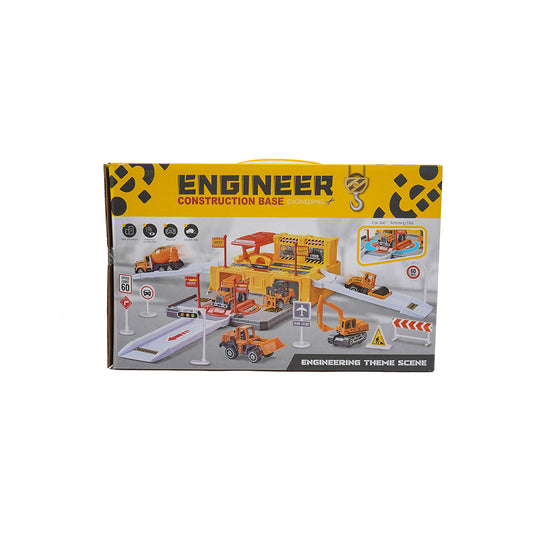 Engineer Construction Base Parking Garage Toys