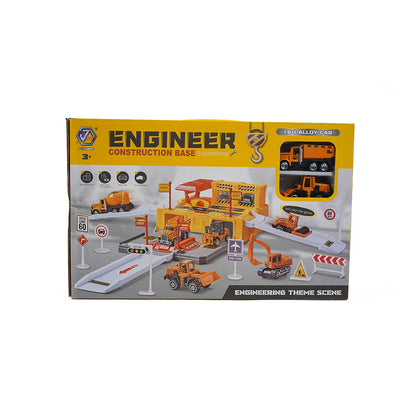 Engineer Construction Base Parking Garage Toys