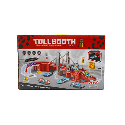 Tollbooth Real Scene Simulation Parking Garage Toys With 2 Cars