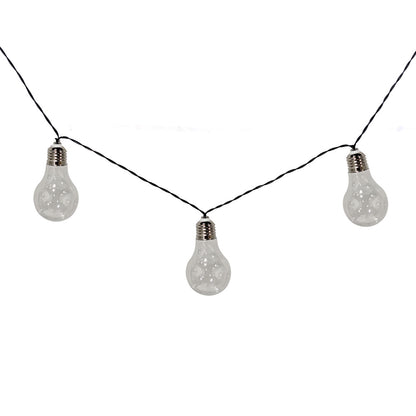 10 Solar LED Light Bulb String Lights