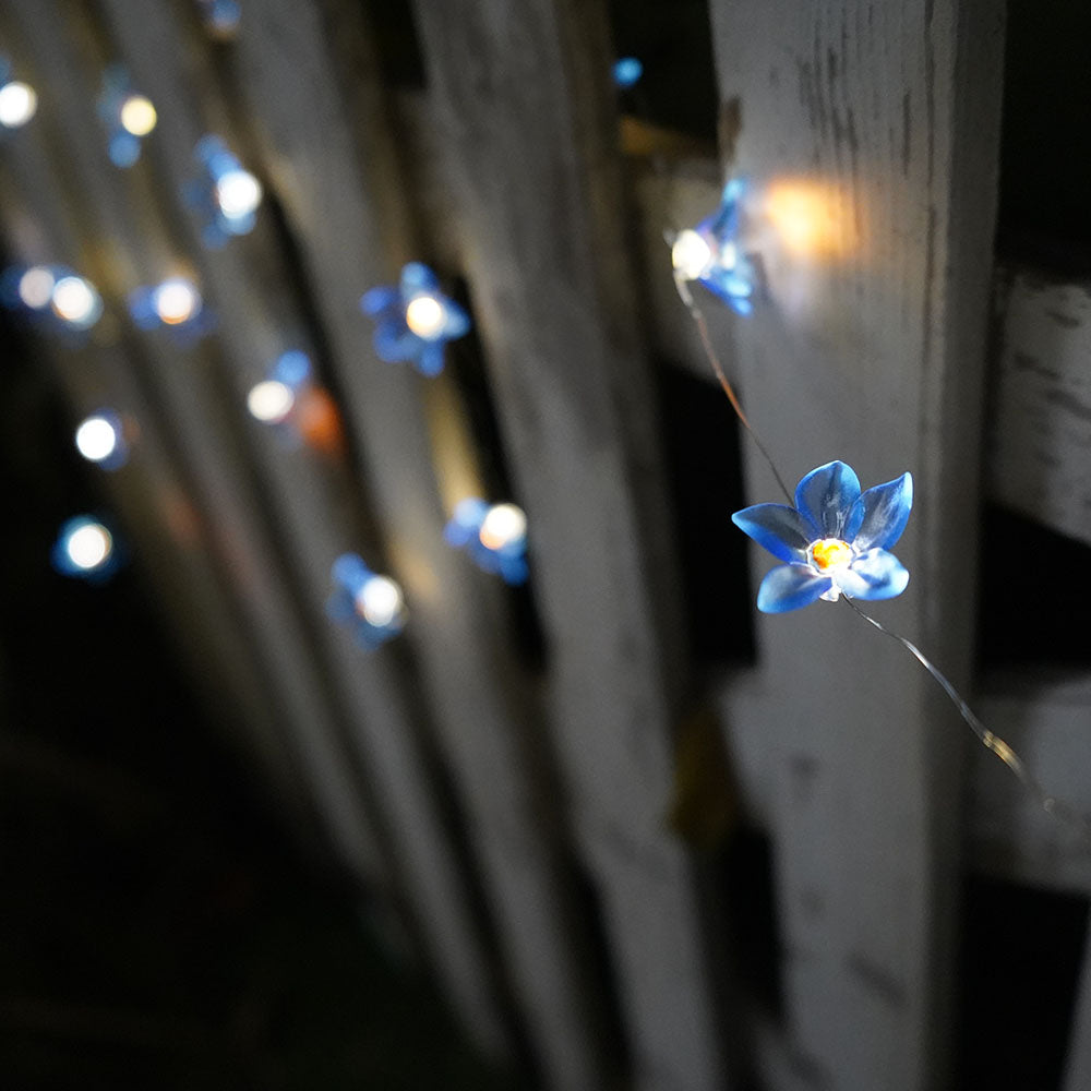 30 Solar LED Lily Flower String Lights