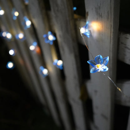 30 Solar LED Lily Flower String Lights