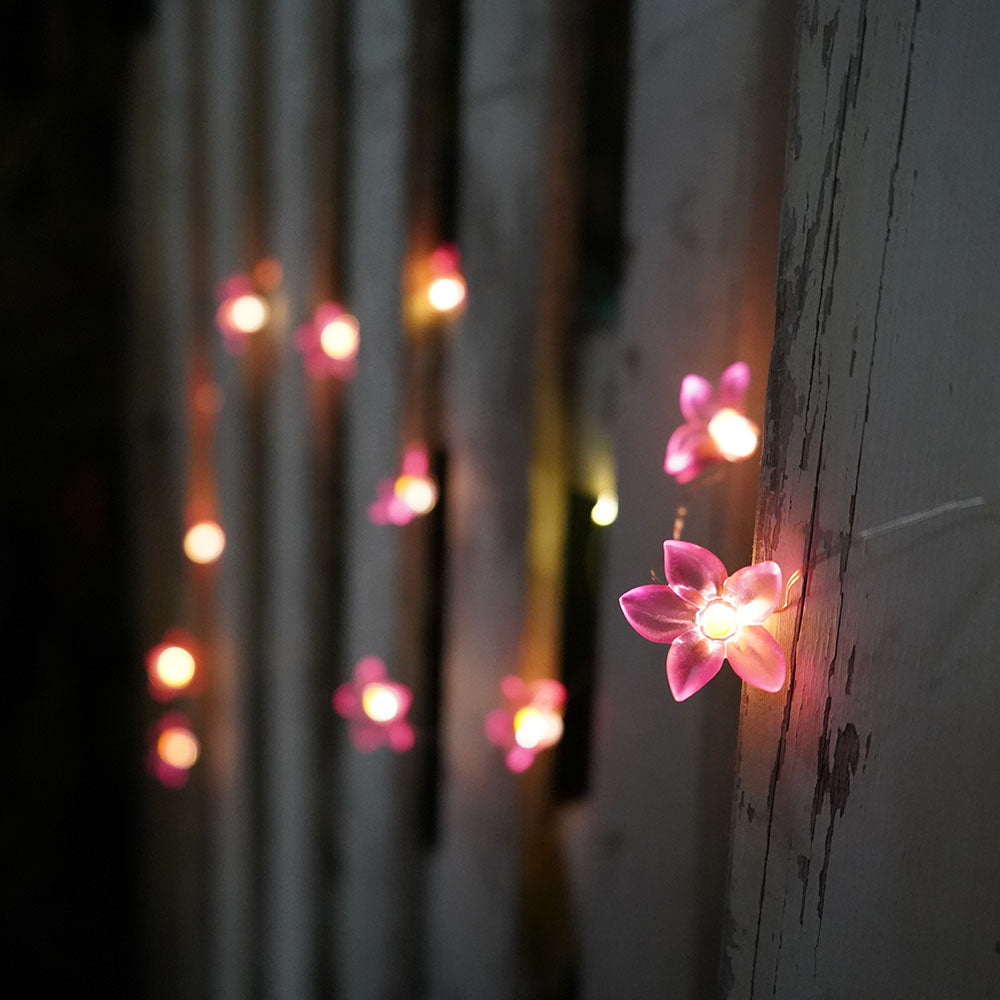 30 Solar LED Lily Flower String Lights