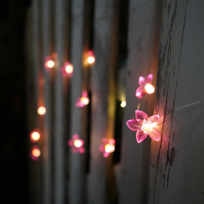 30 Solar LED Lily Flower String Lights
