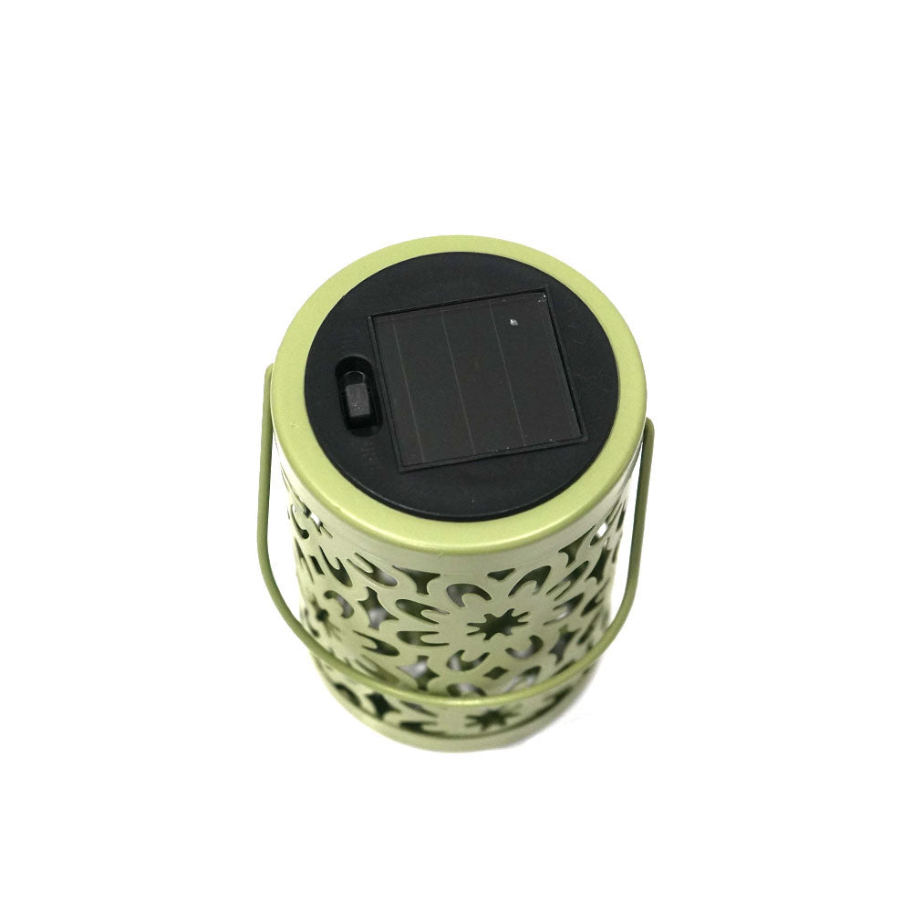Solar Metal Cutout Lantern