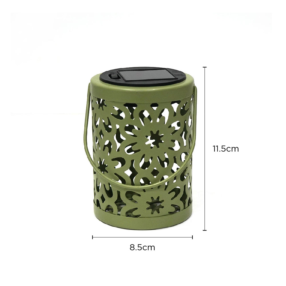 Solar Metal Cutout Lantern