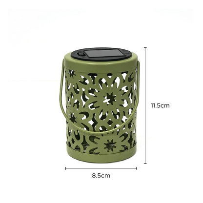 Solar Metal Cutout Lantern
