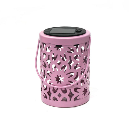 Solar Metal Cutout Lantern