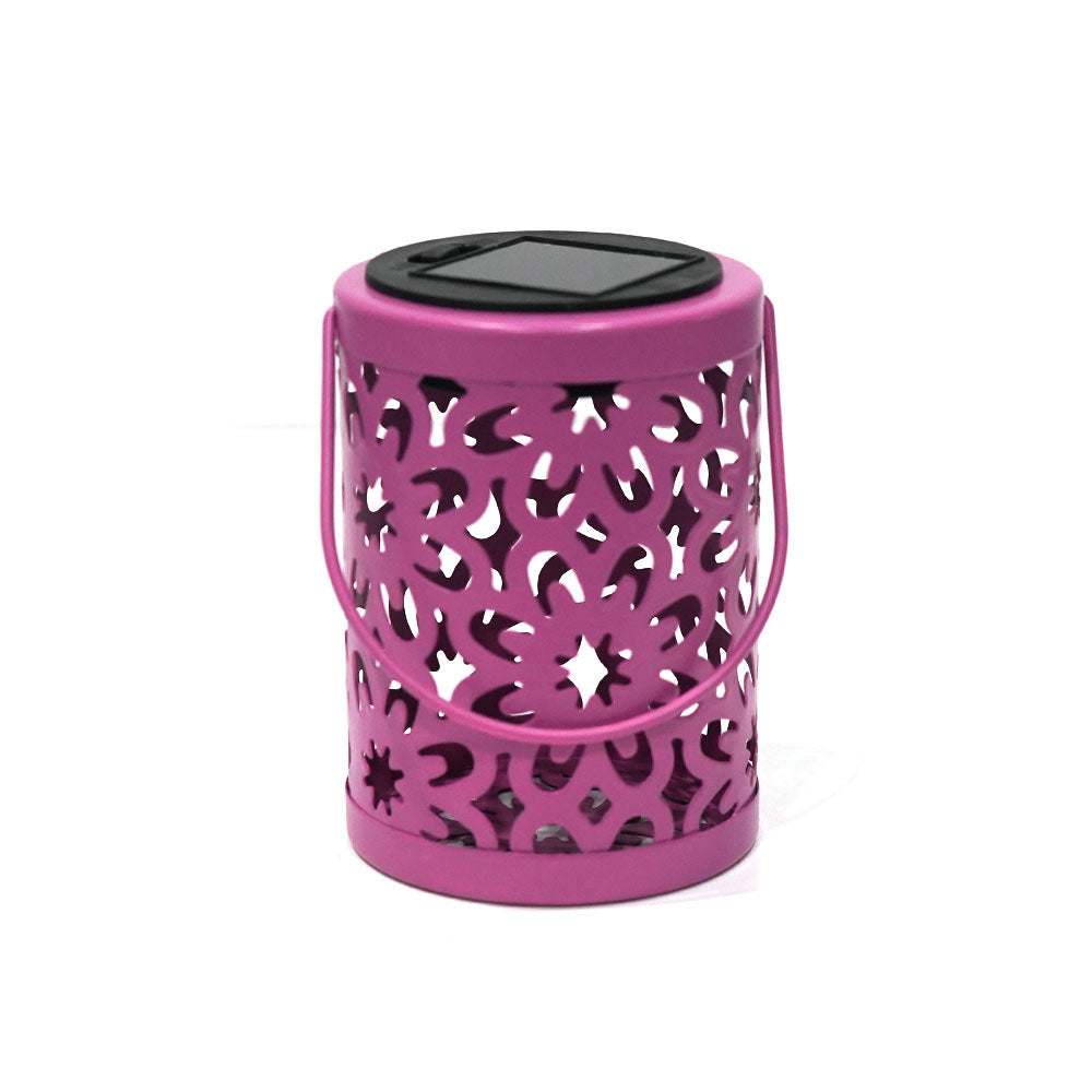 Solar Metal Cutout Lantern