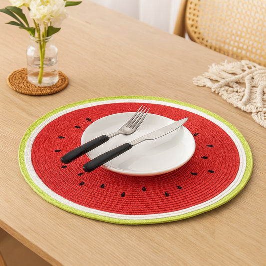 Round Watermelon Placemat 2Pc