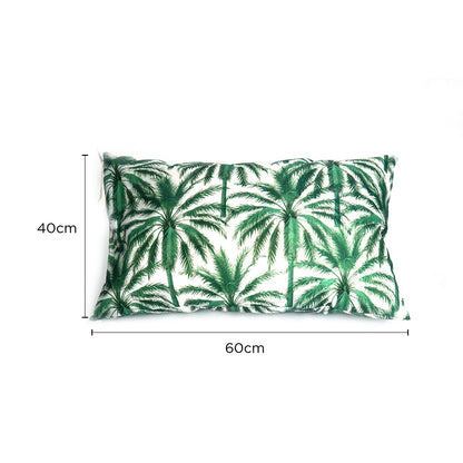 Polyester Palm Tree Pattern Garden Cushion 60Cm X 40Cm