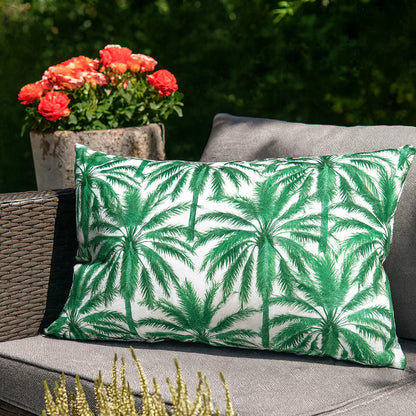 Polyester Palm Tree Pattern Garden Cushion 60Cm X 40Cm
