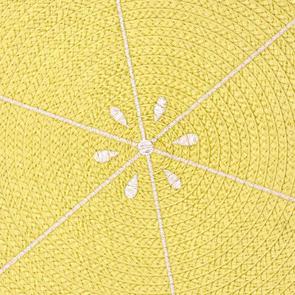 Round Lemon Placemat 2Pc