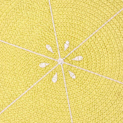 Round Lemon Placemat 2Pc