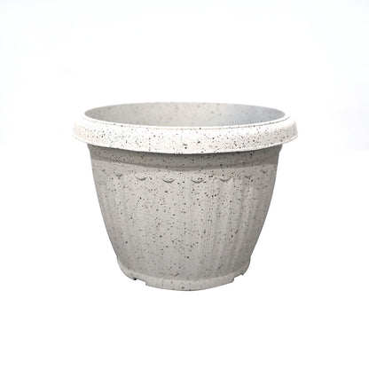 Plastic Plant Pot White 22Cm X 17Cm