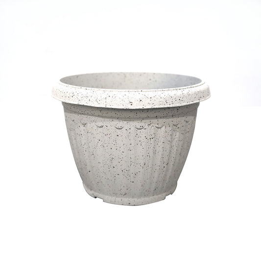 Plastic Plant Pot White 22Cm X 17Cm