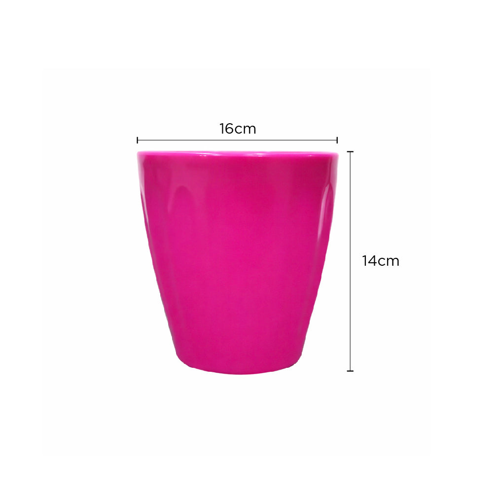 Plastic Pot Pink 13Cm X 14Cm