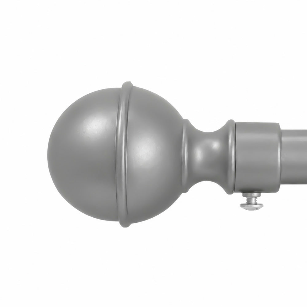 BALL COURTAIN POLE SILVER/BLACK