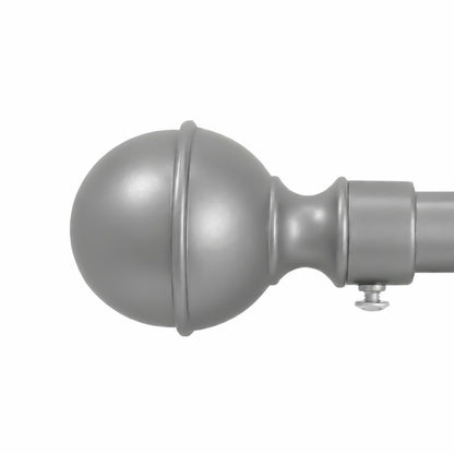 BALL COURTAIN POLE SILVER/BLACK