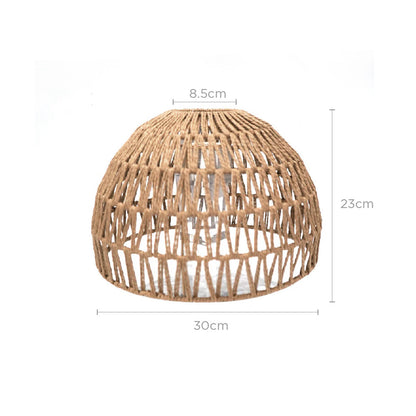 Woven Paper String Ceiling Lamp Shade 30Cm X 23Cm