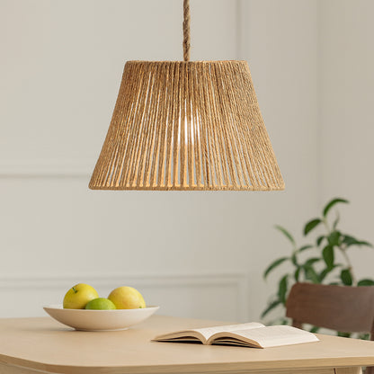 Woven Paper String Ceiling Lamp Shade 28Cm X 18Cm