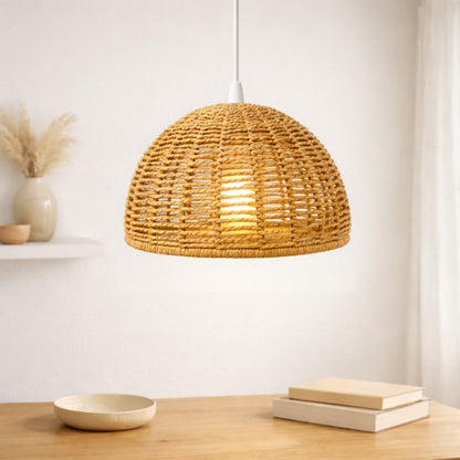 Haning Round Wicker Lampsahde