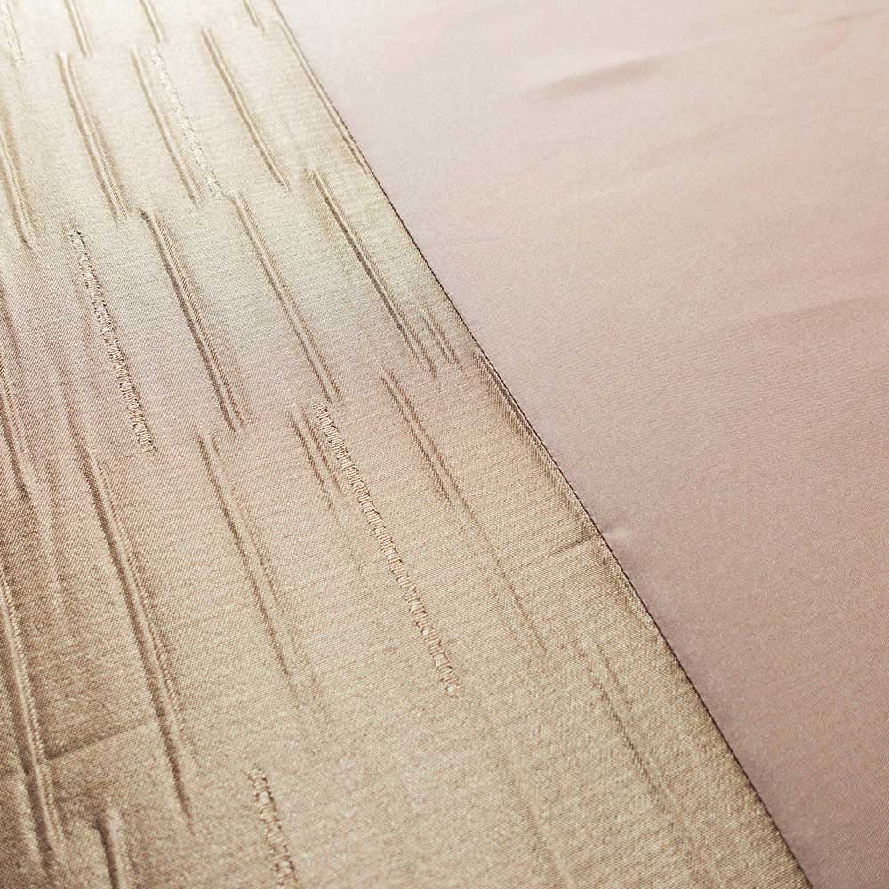 Natural Jacquard Linen Beige Duvet Set Single Size
