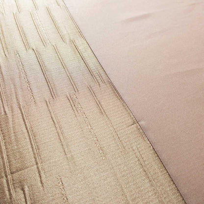 Natural Jacquard Linen Beige Duvet Set Single Size