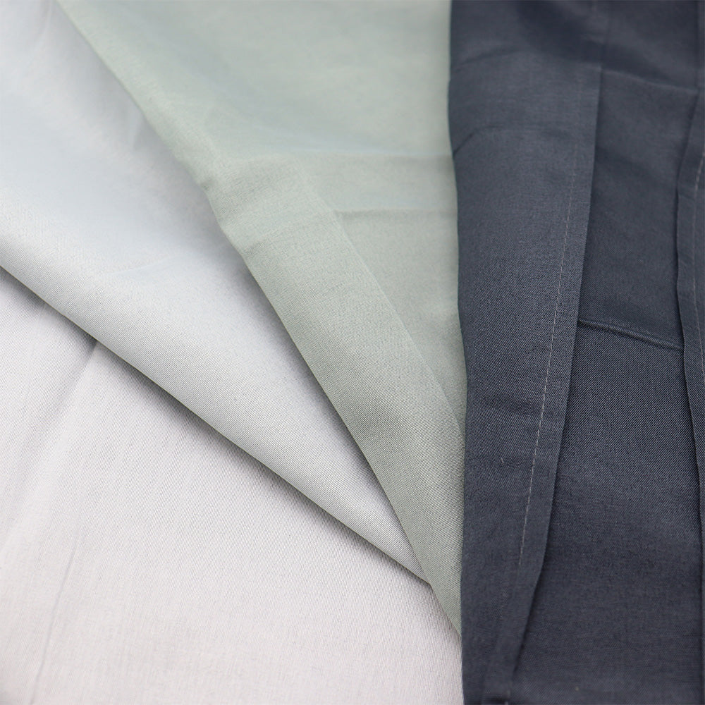 Grey Panel With Fitting Sheet Duvet Set Double Size