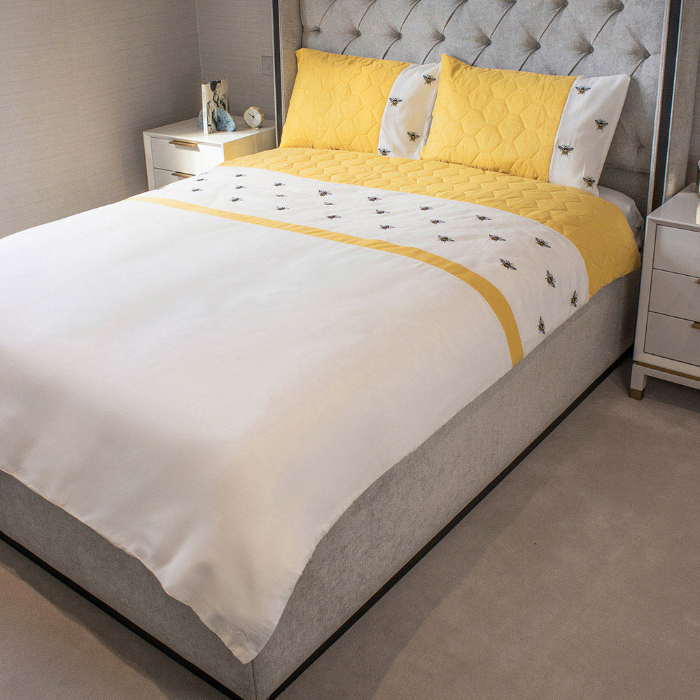 Embroidery Bee Duvet Set 2Pcs Single Size