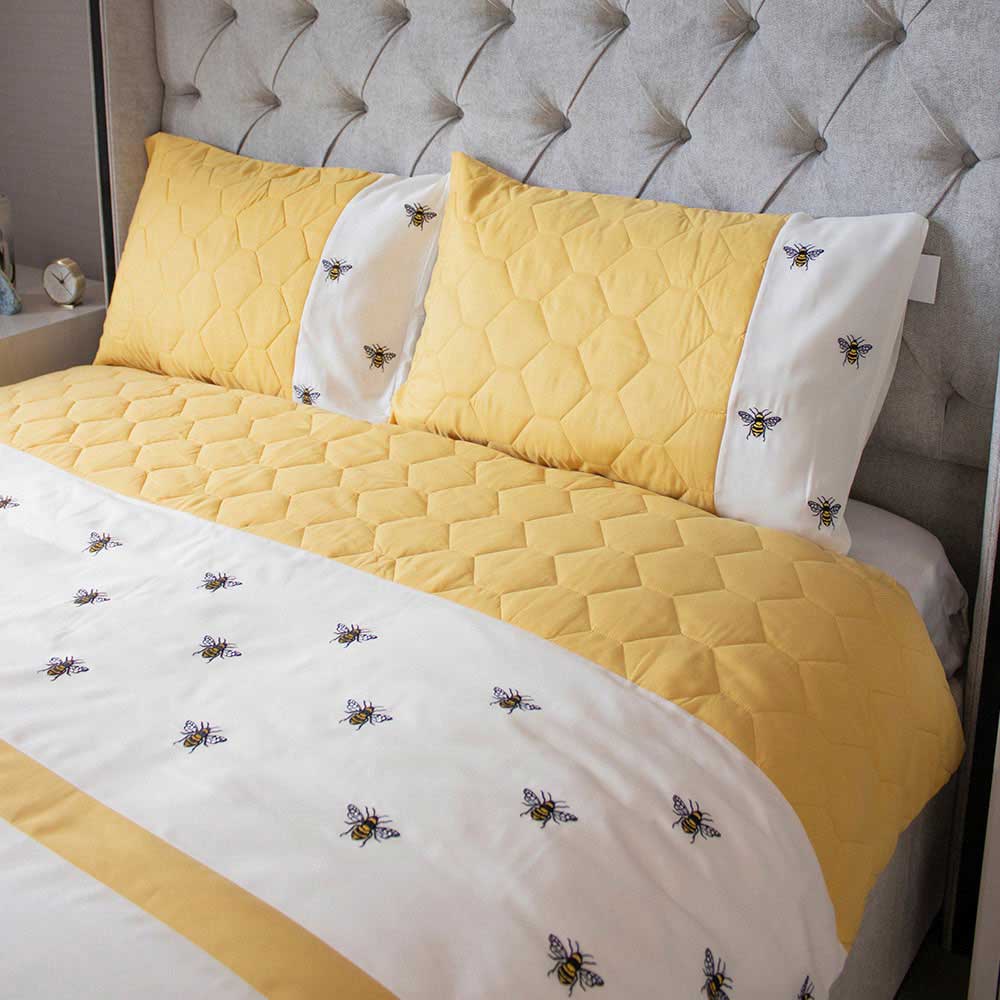 Embroidery Bee Duvet Set 2Pcs Single Size