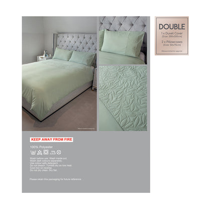 Pinsonic Lime Duvet Set 3Pcs Double Size