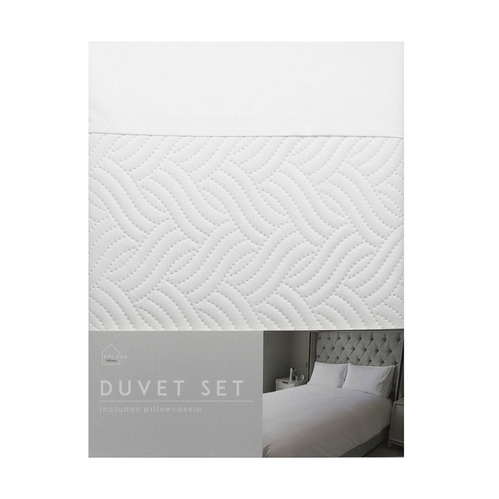 Pinsonic White Duvet Set 3Pcs King Size