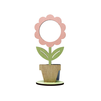 Wooden Tabletop Decoration Stand Flower