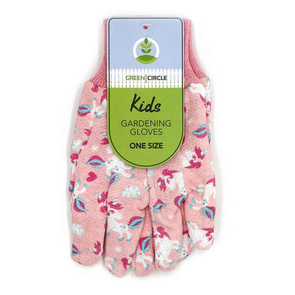 Kids Garden Gloves Pink&Yellow