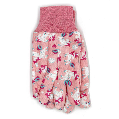 Kids Garden Gloves Pink&Yellow