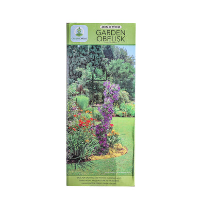 Metal Garden Obelisk Climbing Plant Steel Frame 40cmx190cm
