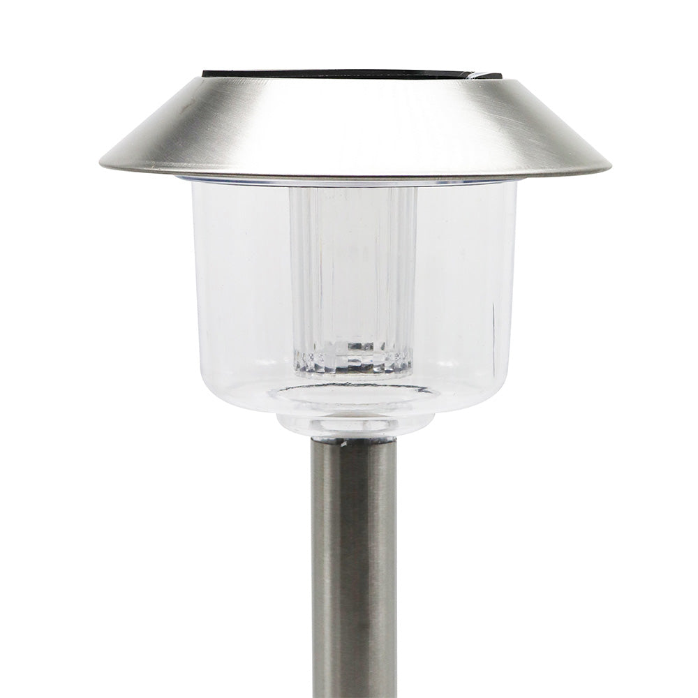 5PK Solar Powered LED Stainless Steel Garden Lights