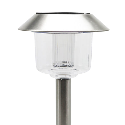5PK Solar Powered LED Stainless Steel Garden Lights