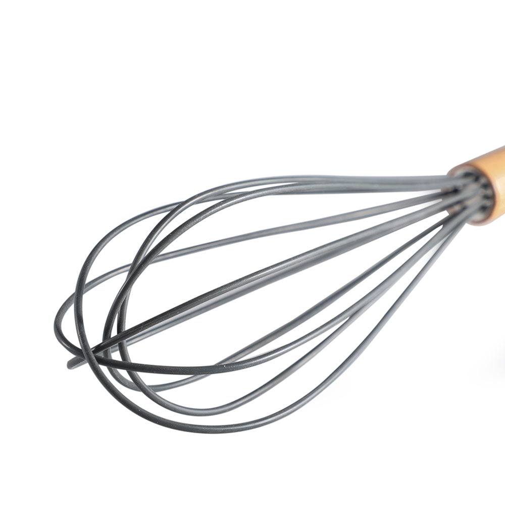 Silicone & Wood Whisk