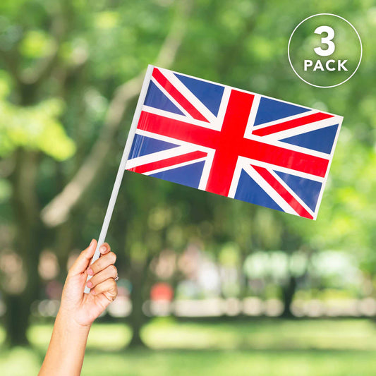 Union Jack Flags-Plastic 3 Piece