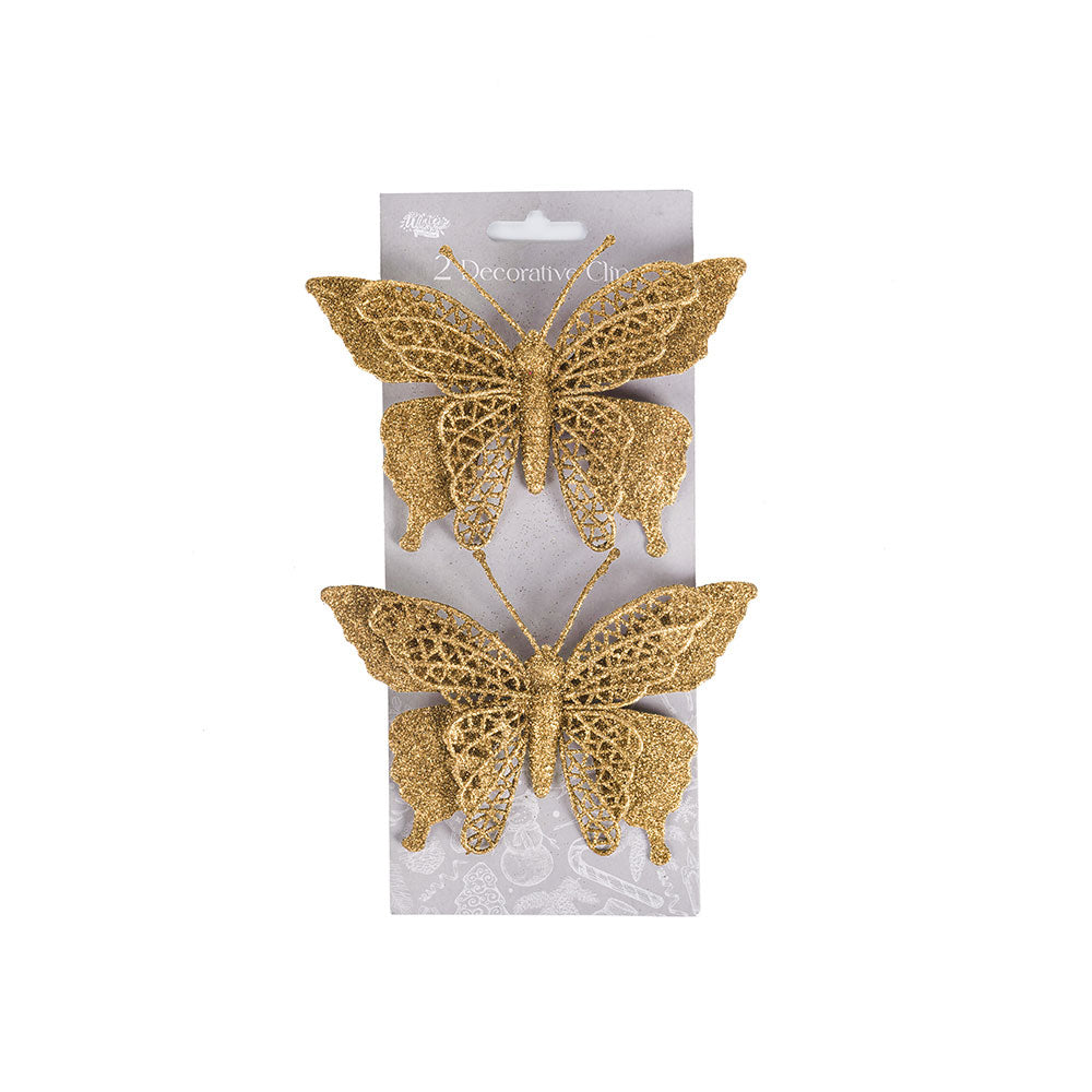 Glitter Decorative Clips 2PK