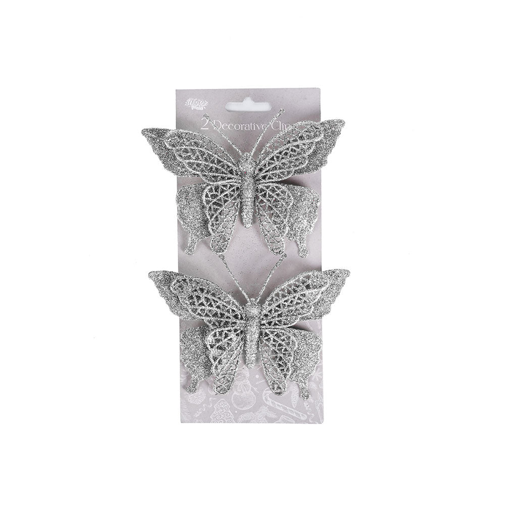 Glitter Decorative Clips 2PK