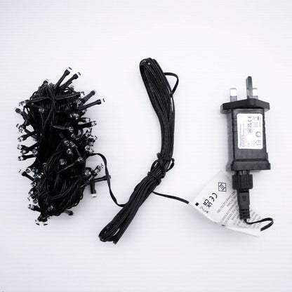 100 LED Chaser Lights Black Wire