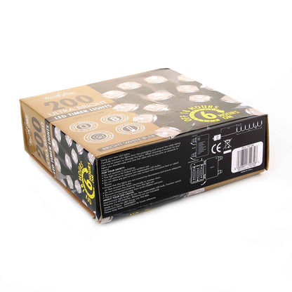 200 LED Timer Lights Green Wire