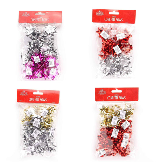 Confetti Bows 25PK